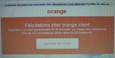 « Cher Orange client »